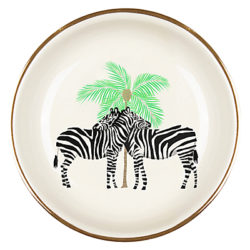 Fenella Smith Zebra and Palm Tree 11cm Plate
